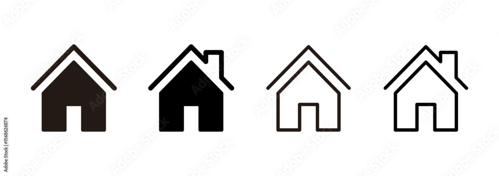 House icon logo design. Home sign and symbol House icon logo design. Home sign and symbol