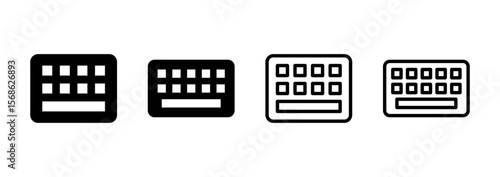 Keyboard icon logo design. keyboard sign and symbol
