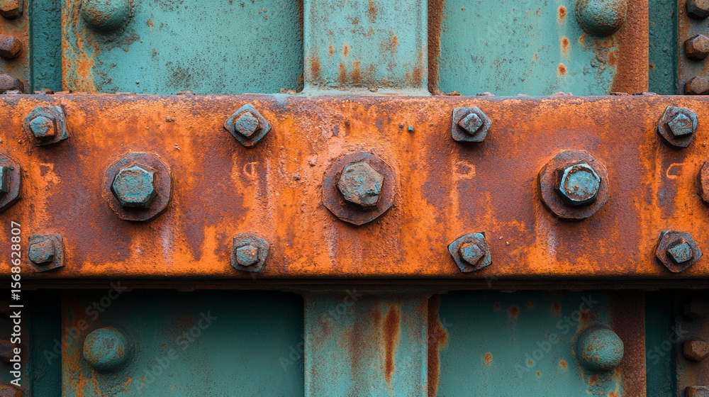 Close-up view of rusty metal surface with prominent bolts and corroded texture. Industrial decay and weathered steel evoke strength, time, and gritty mechanical design in an aged environment.
Close-up view of rusty metal surface with prominent bolts and corroded texture. Industrial decay and weathered steel evoke strength, time, and gritty mechanical design in an aged environment.