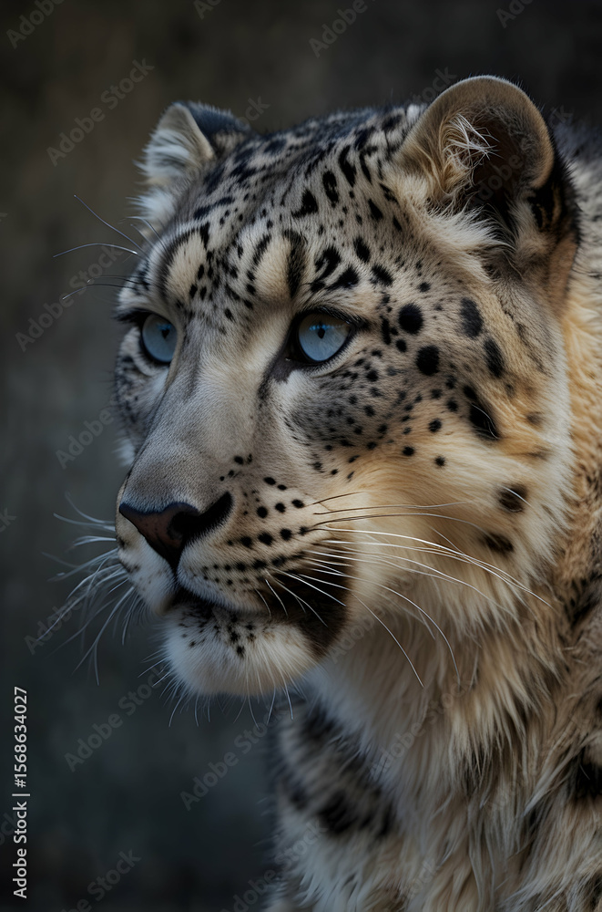Fototapeta premium Snow Leopard Close-Up