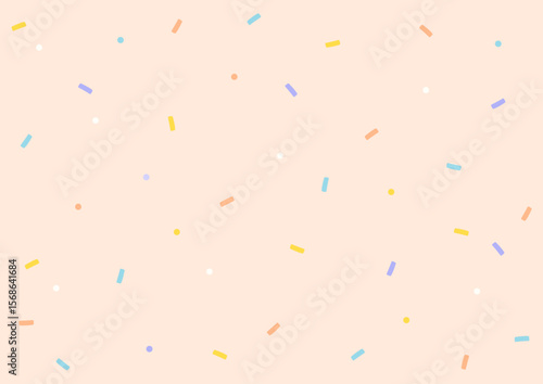 Vector illustration of colorful confetti.