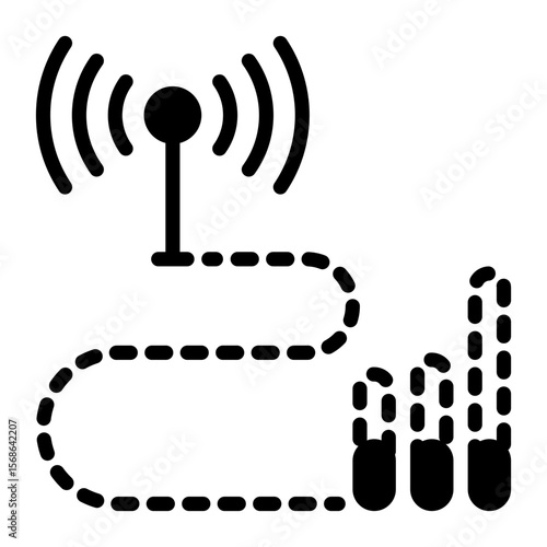 low Signal icon, glyph icon style