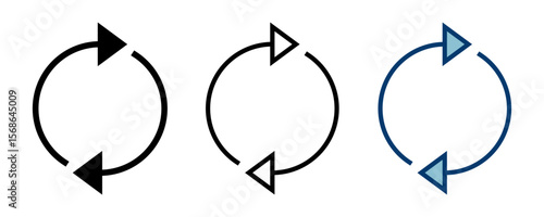 Refresh icon vector isolated on white background. Reload icon vector. Update icon. convert icon