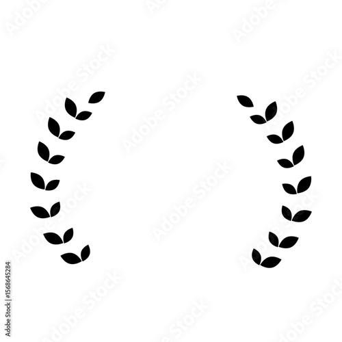 シンプルな月桂樹のフレーム