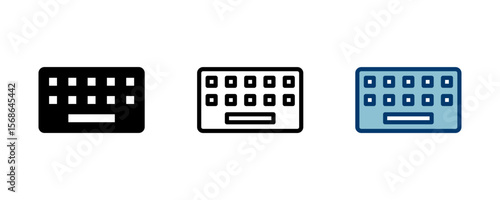 Keyboard icon vector isolated on white background. keyboard vector symbol