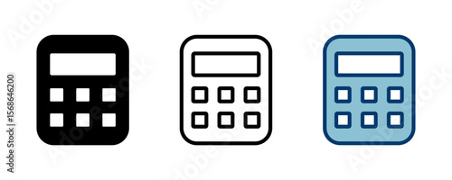 Calculator icon vector isolated on white background. Calculator vector icon. Accounting icon