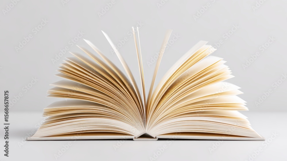 Fototapeta premium Open Book Pages - Knowledge and Learning