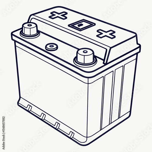 Automotive power source battery vehicle