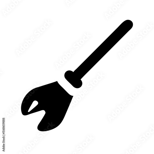 Halloween broomsticks icon