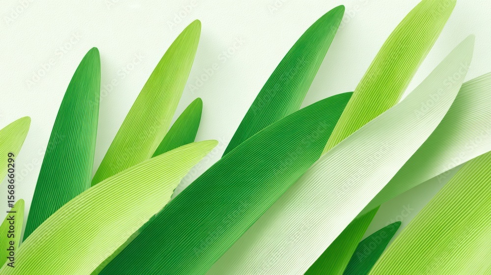 Obraz premium Green Leaves Texture - Nature Background