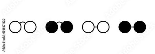 Glasses icon vector. Glasses sign and symbol
