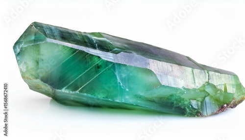 Green fluorite crystal specimen