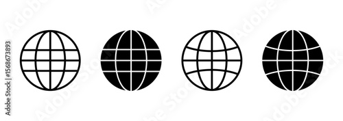 Web icon vector. go to web sign and symbol. web click icon. Global search icon