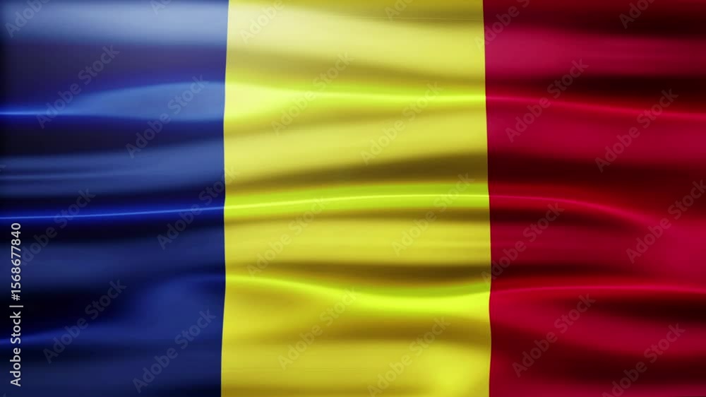 Romania flag loop Romania flag loop