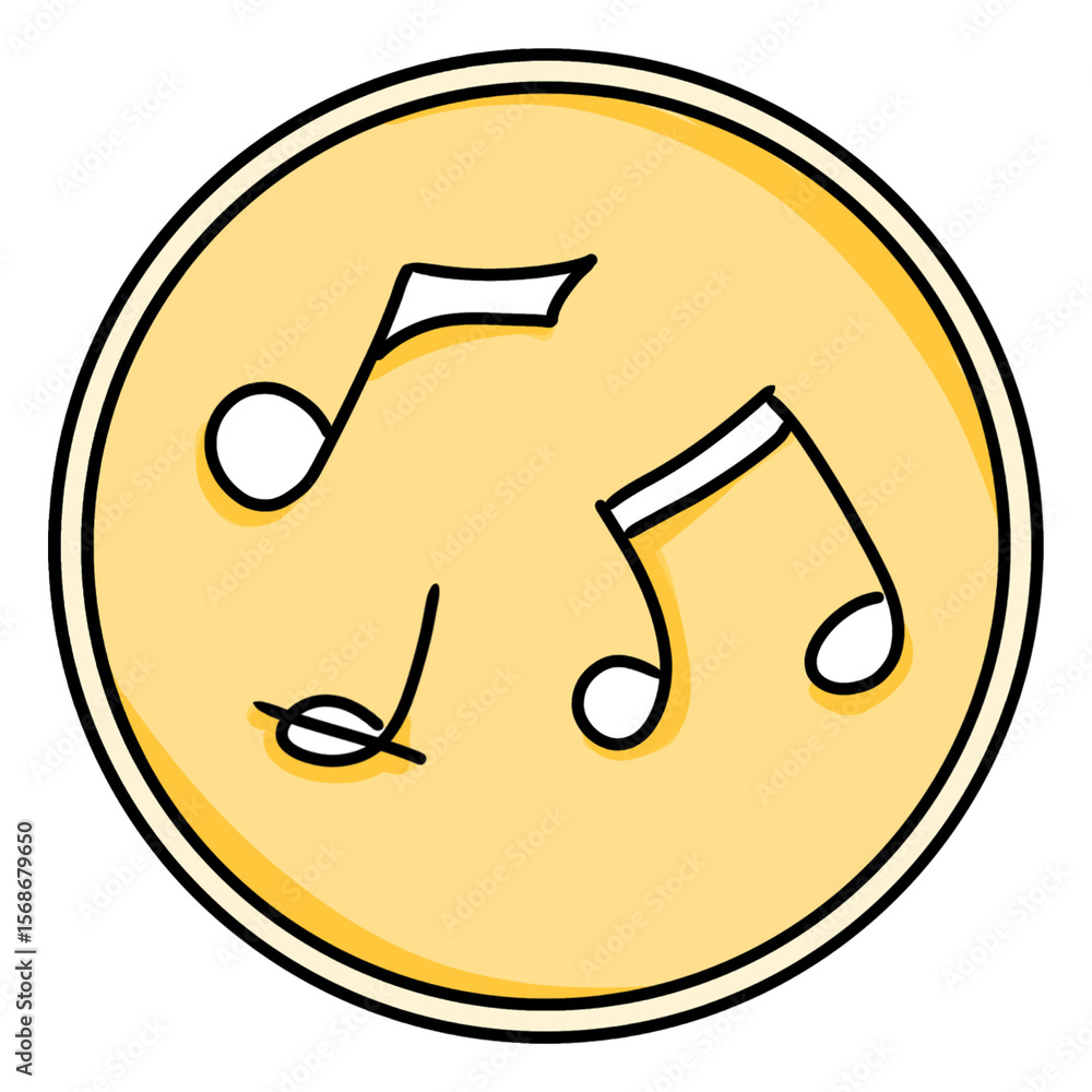Musical Note isolated on transparent background. Musical Note isolated on transparent background.