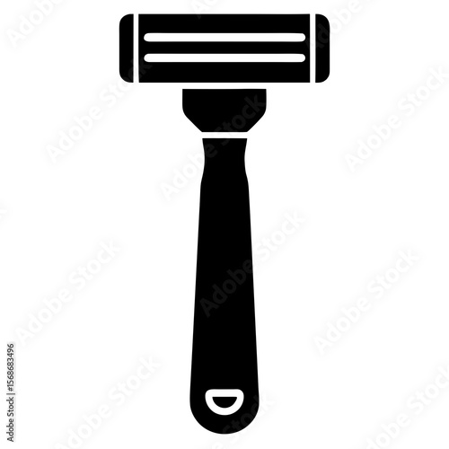 Electric Razor Vector Icon Silhouette Illustration for Grooming and Barber Designs