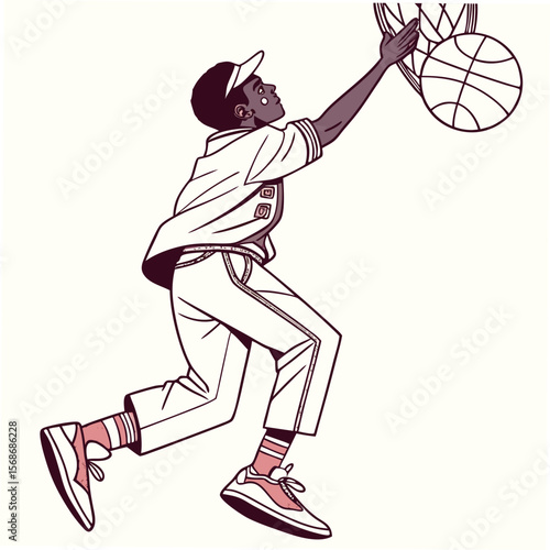Person playing basketball dunking player sport