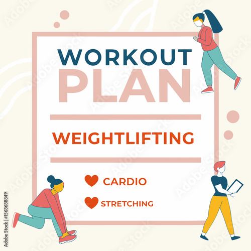 Workout plan weightlifting cardio stretching fitness