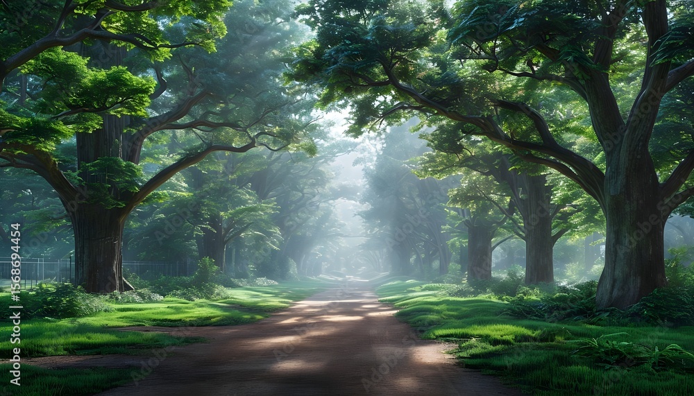 Obraz premium Pathway in the park