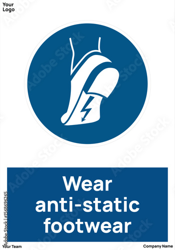 sign Wear anti-static footwear