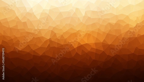 Abstract orange and brown low-poly background.