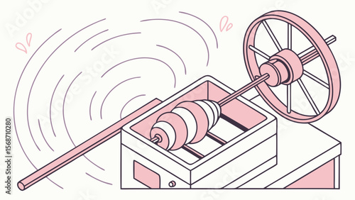 The Whimsical World of Cotton Candy A Spinning Delight