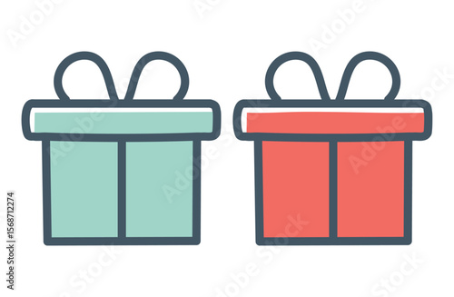 誕生日やクリスマス、記念日に使えるプレゼントイラスト