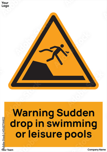 sign sudden drop in swimming pool