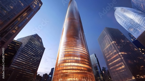 Wallpaper Mural Sleek Aerodynamic Architectural Design for Optimized Wind Flow Torontodigital.ca