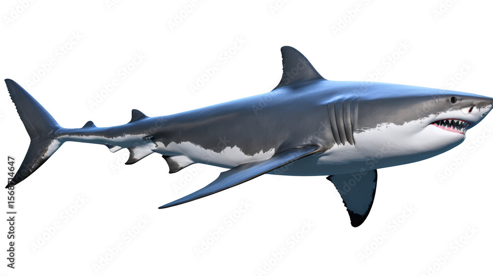 Naklejka premium White shark