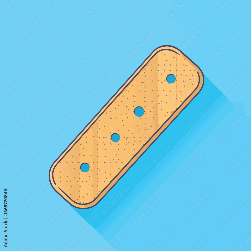 Adhesive bandage, sticking plaster icon. Flat design. Vector icon, vector style simple color Adhesive bandage, sticking plaster icon. Flat design. Vector icon, vector style simple color
