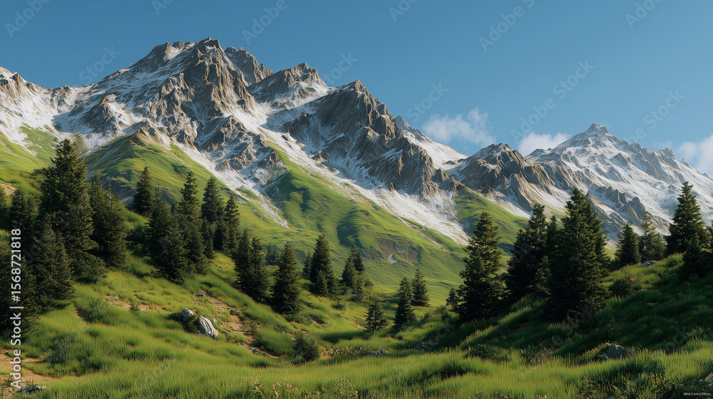 Obraz premium swiss alps in the alps