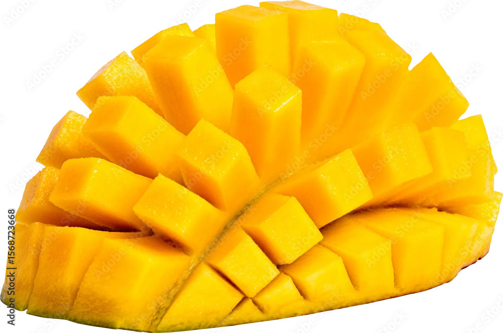 Mango Slice Isolated From Background Mango Slice Isolated From Background