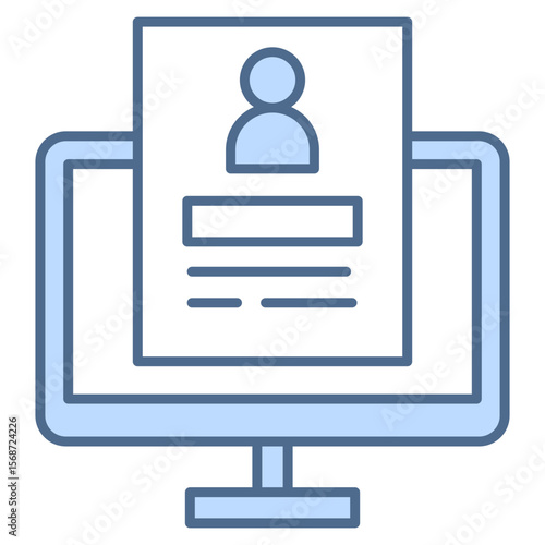 Application Blue Icon Element For Design