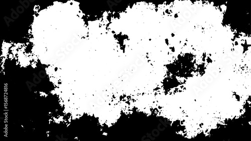 Wallpaper Mural High Contrast Grunge Texture Background with Distressed Splatter and Torn Edges in Black and White Torontodigital.ca