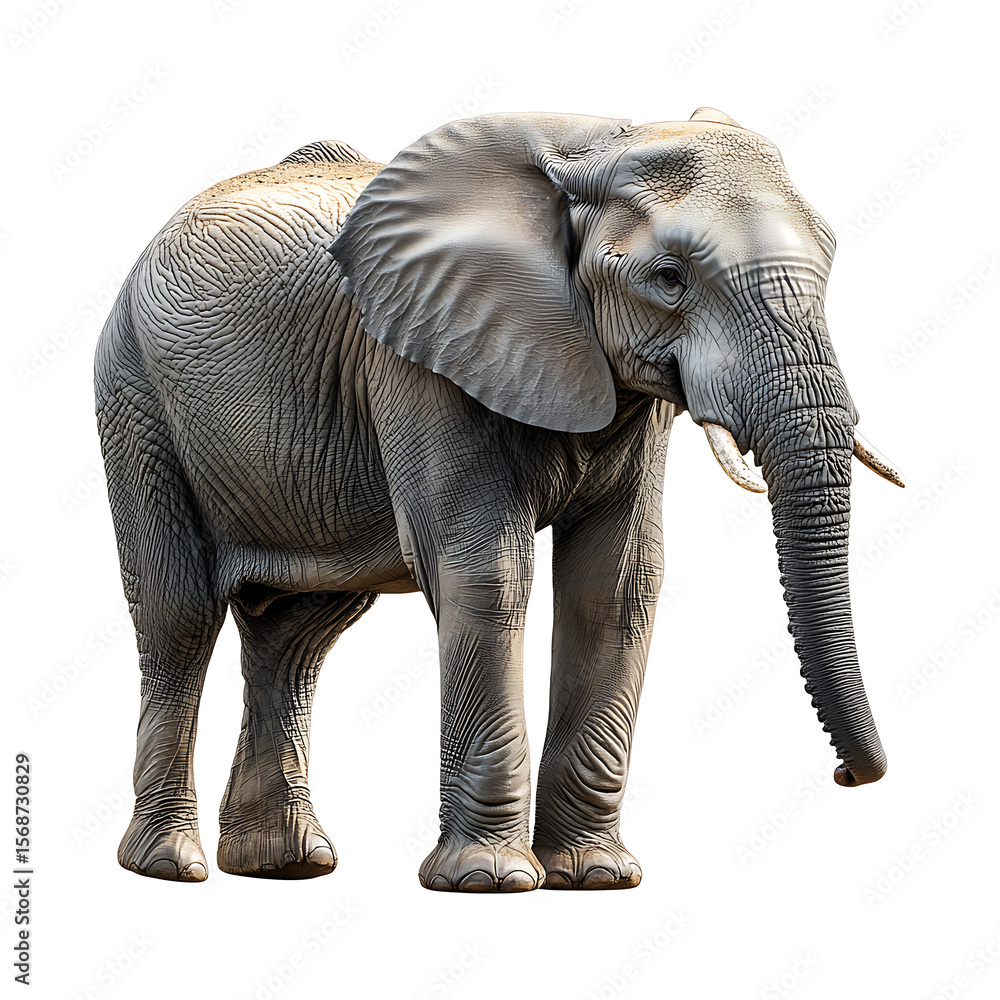 Obraz premium Wild elephant high quality realistic image