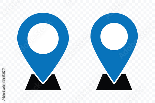 Free Download Location map pin icon set. Map navigation line style symbol. Gps location sign. Modern map markers. Navigation, Geo location point. Vector illustration - GFXLoad
