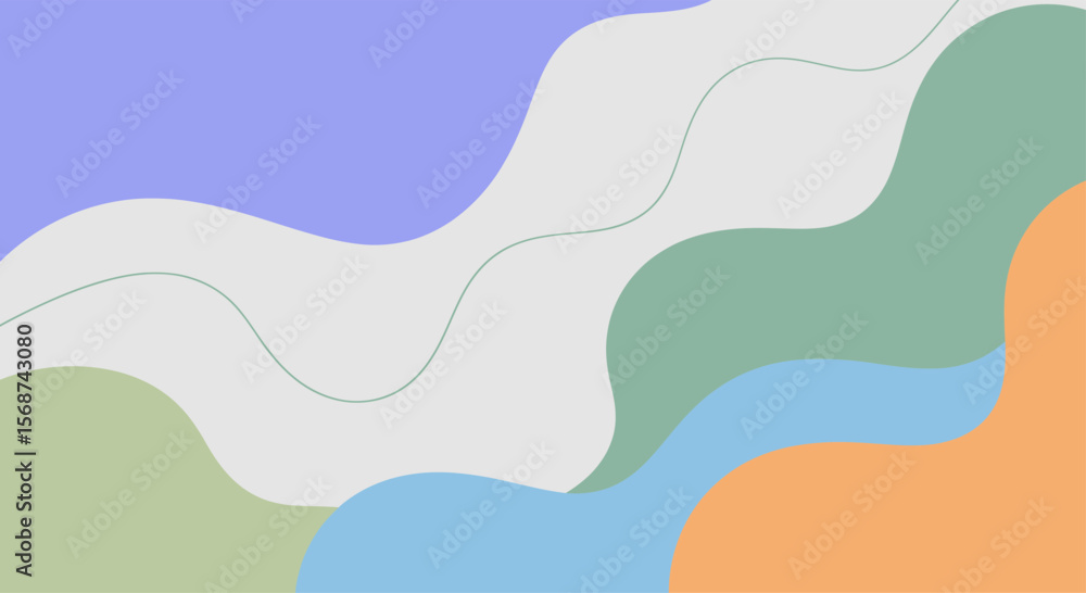 Fototapeta premium Artistic flowing abstract backdrop design featuring gentle earth tone colors