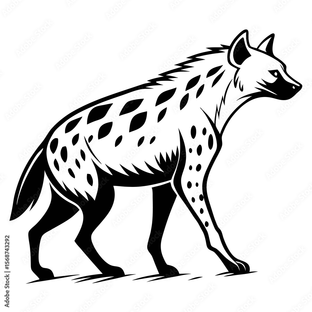 Fototapeta premium vector illustration of wolf