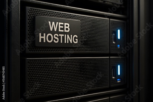 Plakat Web hosting server data center infrastructure technology cloud computing it solutions and services
