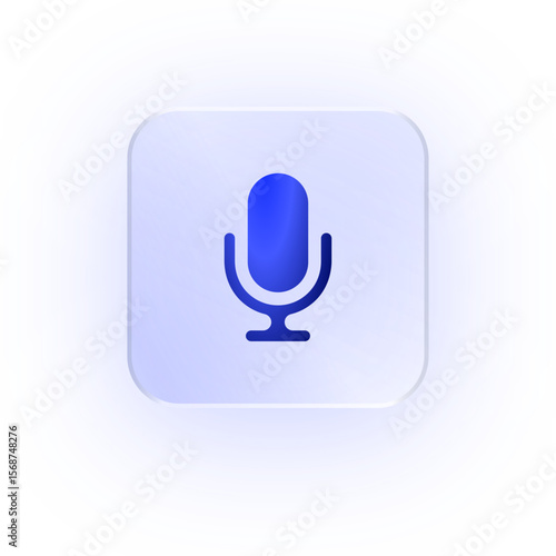 Glassmorphism Icon Microphone Audio Icon Audio Icon Soft Shadow Glassmorphic Voice Icon Recording Icon Sound Icon Podcast Icon Mic Icon Music Icon Sing Icon