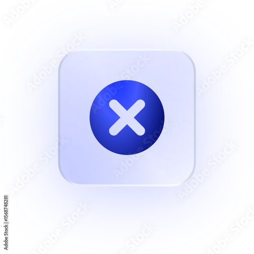 Glassmorphism Icon Cross Cancel Icon Cross Icon Soft Shadow Glassmorphic Remove Icon Close Icon Reject Icon X Mark Icon Decline Icon Error Icon Incorrect Icon
