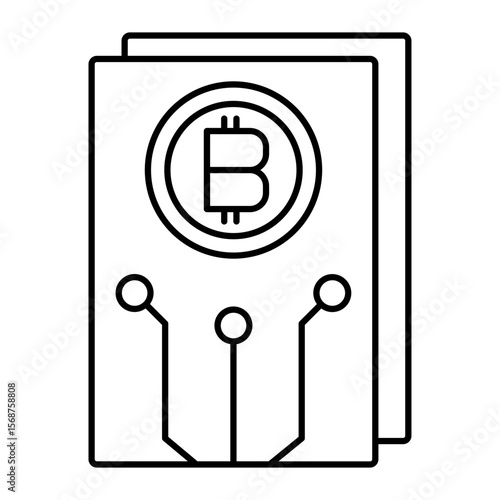 white paper outline icon