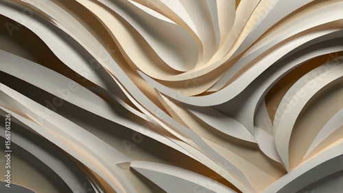 Wallpaper Mural floating layered paper Torontodigital.ca