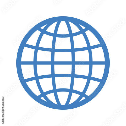flat globe vector illustration image with world map