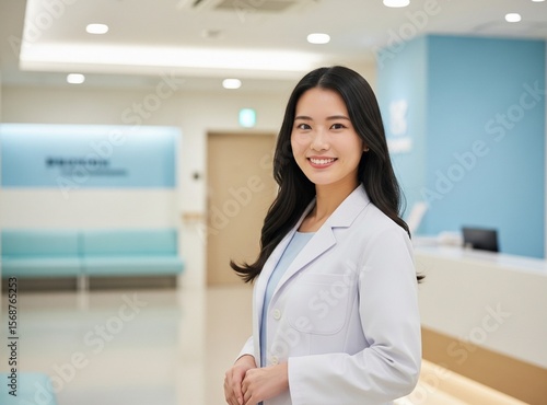 Free Download Japanese young doctor smiling at the hospital - GFXLoad