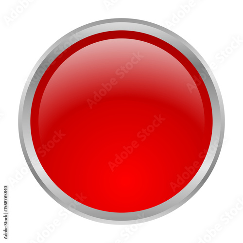 Free Download UI asset image vector png template 3D button circle red - GFXLoad