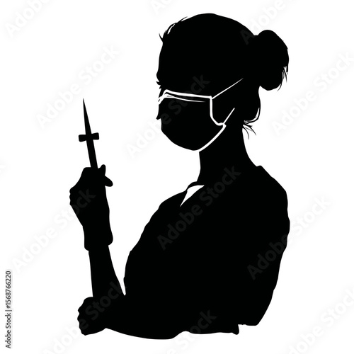 Medical Professional: Female Doctor Illustration