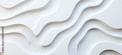 Abstract White Relief Texture Background