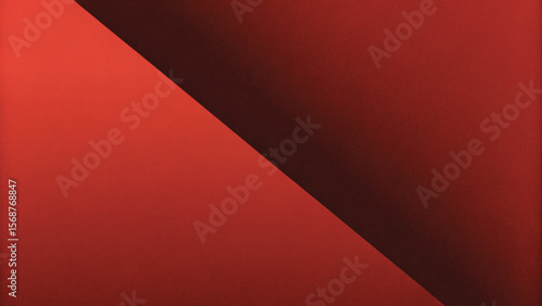 Red metallic and white striped pattern on a curled paper sheet with a blank corner for your business design template